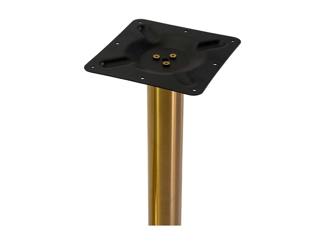 Base tavolo acciaio Gordon oro opaco tondo cm ø45h72