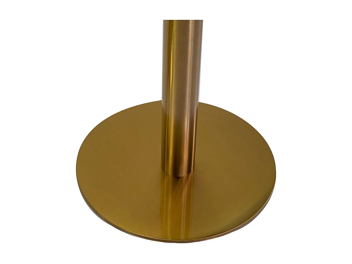 Base tavolo acciaio Gordon oro opaco tondo cm ø45h72