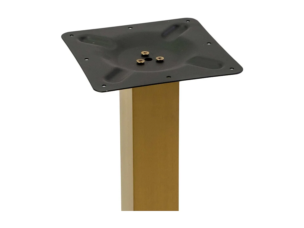Base tavolo acciaio Jamie oro opaco quadro cm 40x40h72