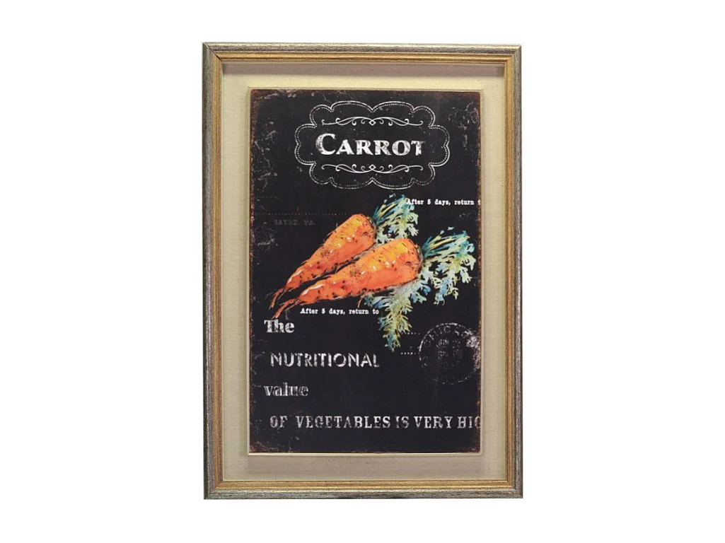 Quadro stampa carrot cm55,5x75,5x4,8
