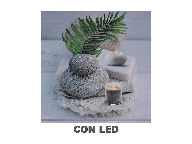 Quadro led zen cm40x2,3x40