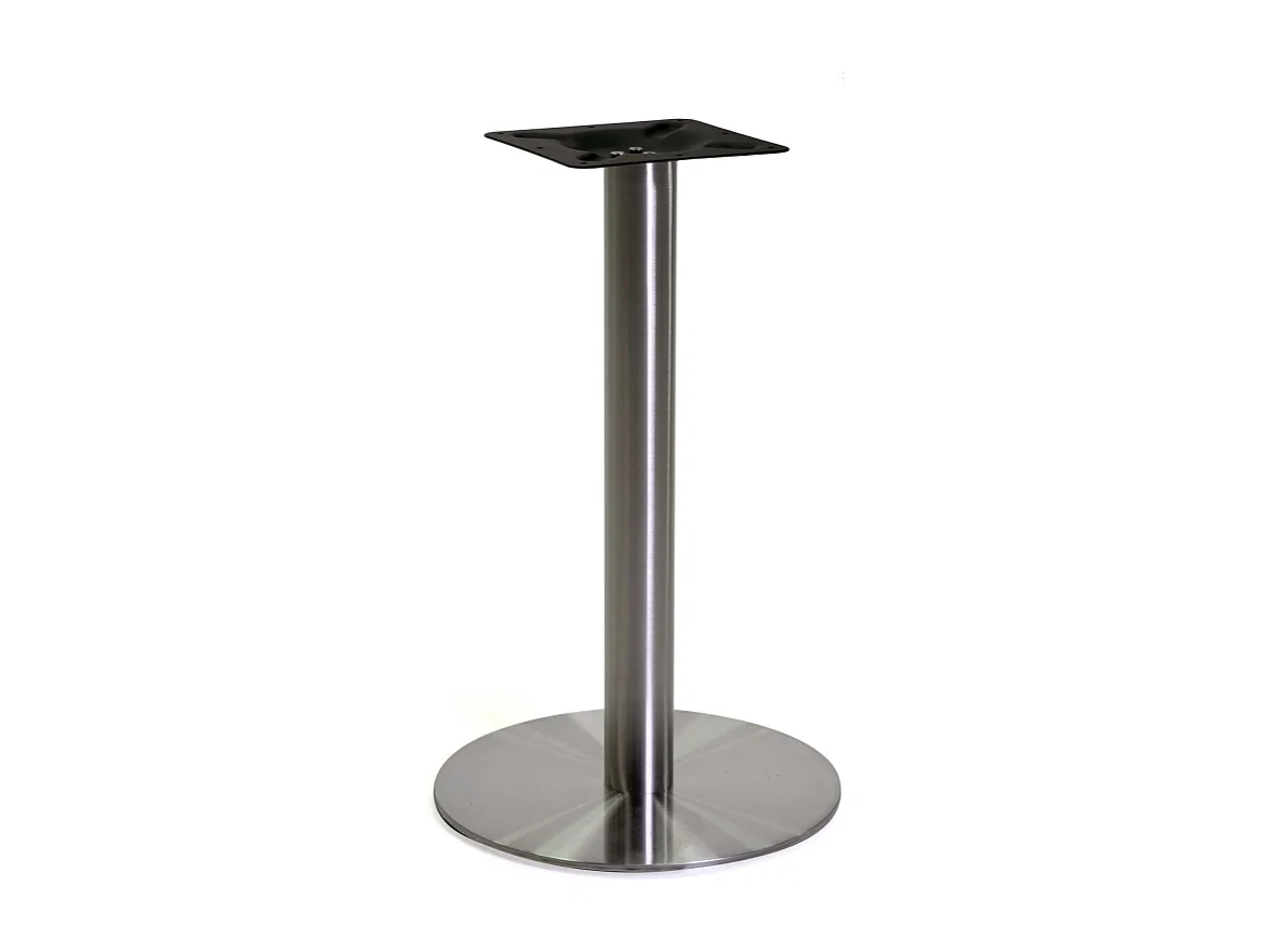 Base tavolo acciaio Gordon colore inox tondo cm ø45h72