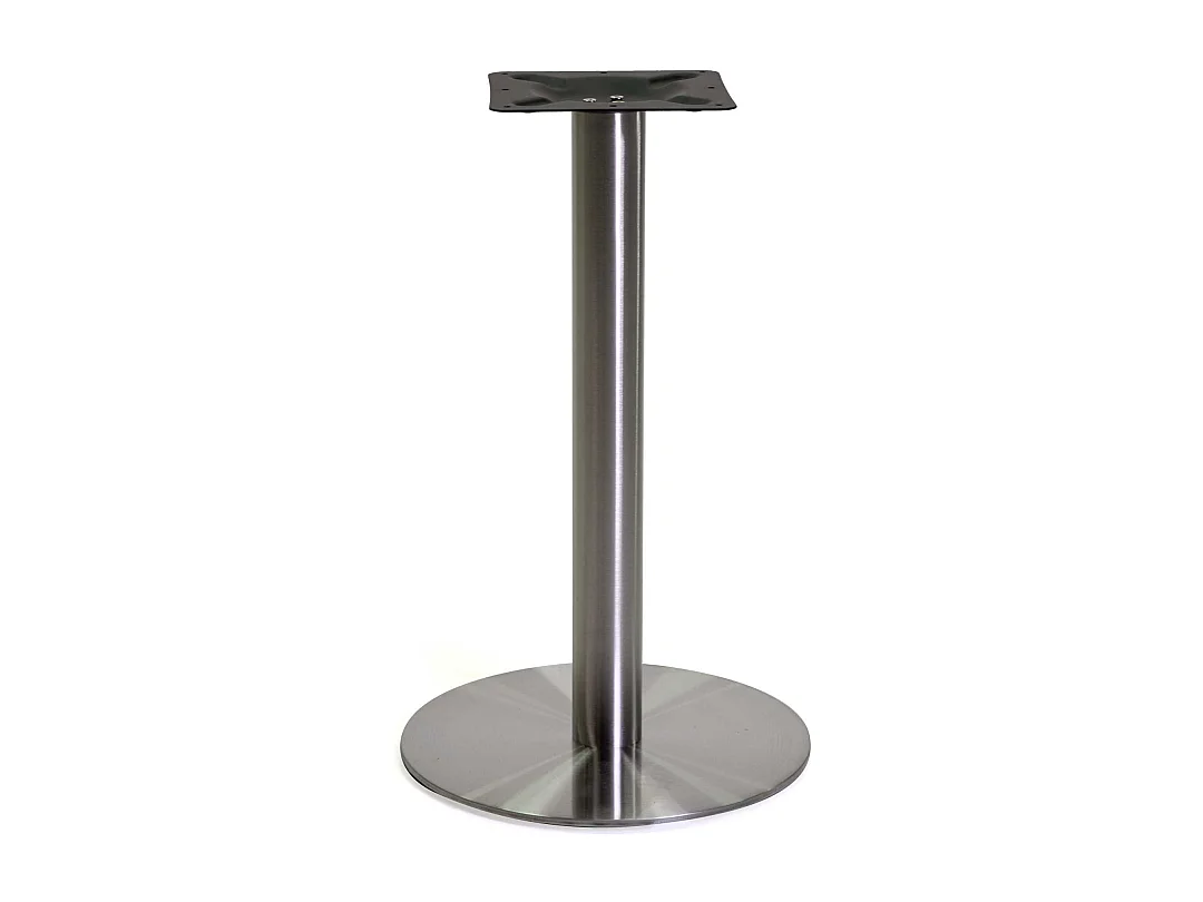 Base tavolo acciaio Gordon colore inox tondo cm ø45h72