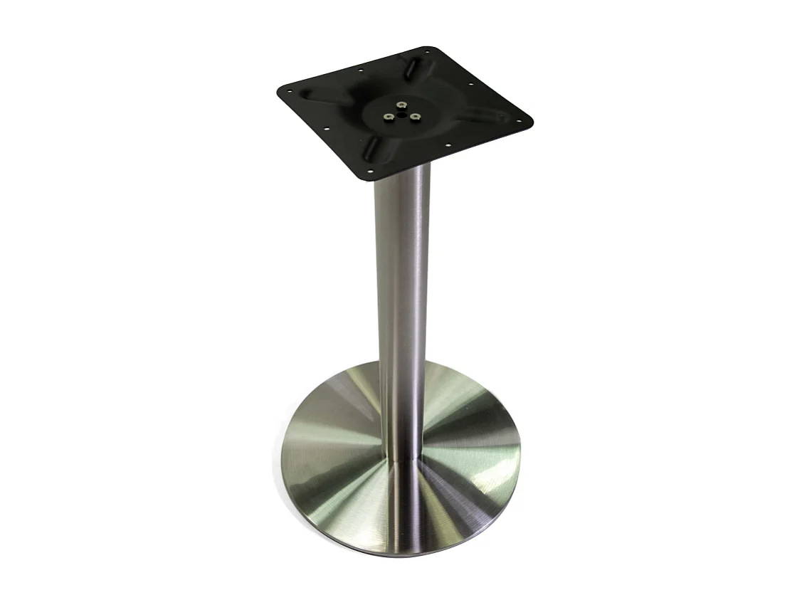 Base tavolo acciaio Gordon colore inox tondo cm ø45h72