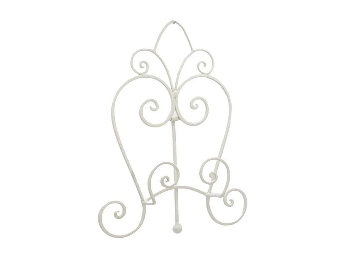 Leggio metallo bianco cm25,5x17h31