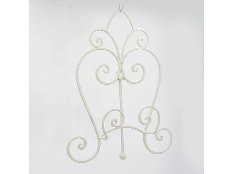 Leggio metallo bianco cm25,5x17h31