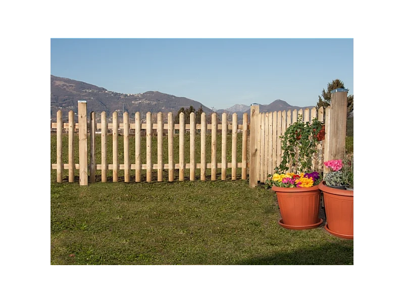 Steccato Con Mezzo Palo 200X80H. Losa