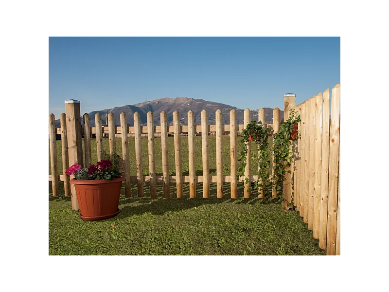 Steccato Con Mezzo Palo 200X80H. Losa