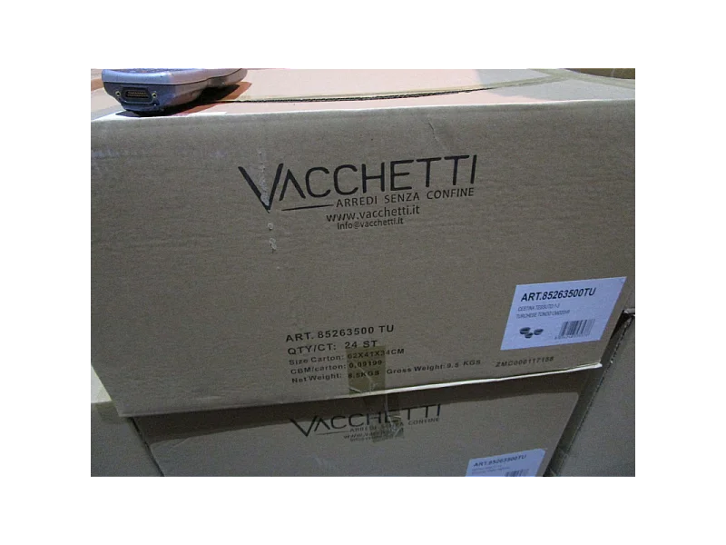 Cestina tessuto 1-3 turchese tondo cmø20h9