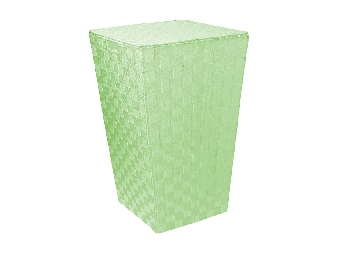Cestone poliestere verde chiaro rettangolare cm 40x30h53