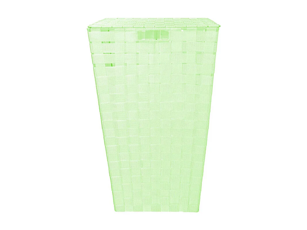 Cestone poliestere verde chiaro rettangolare cm 40x30h53