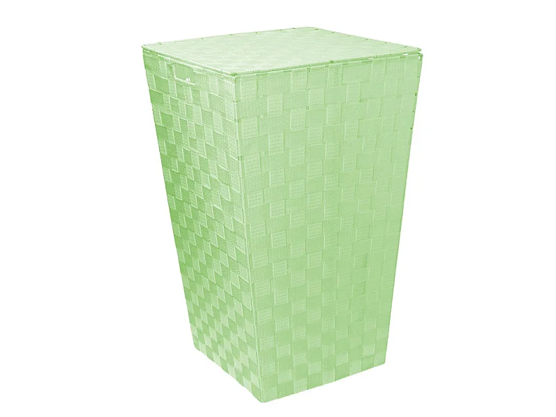 Cestone poliestere verde chiaro rettangolare cm 40x30h53