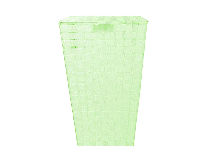 Cestone poliestere verde chiaro rettangolare cm 40x30h53
