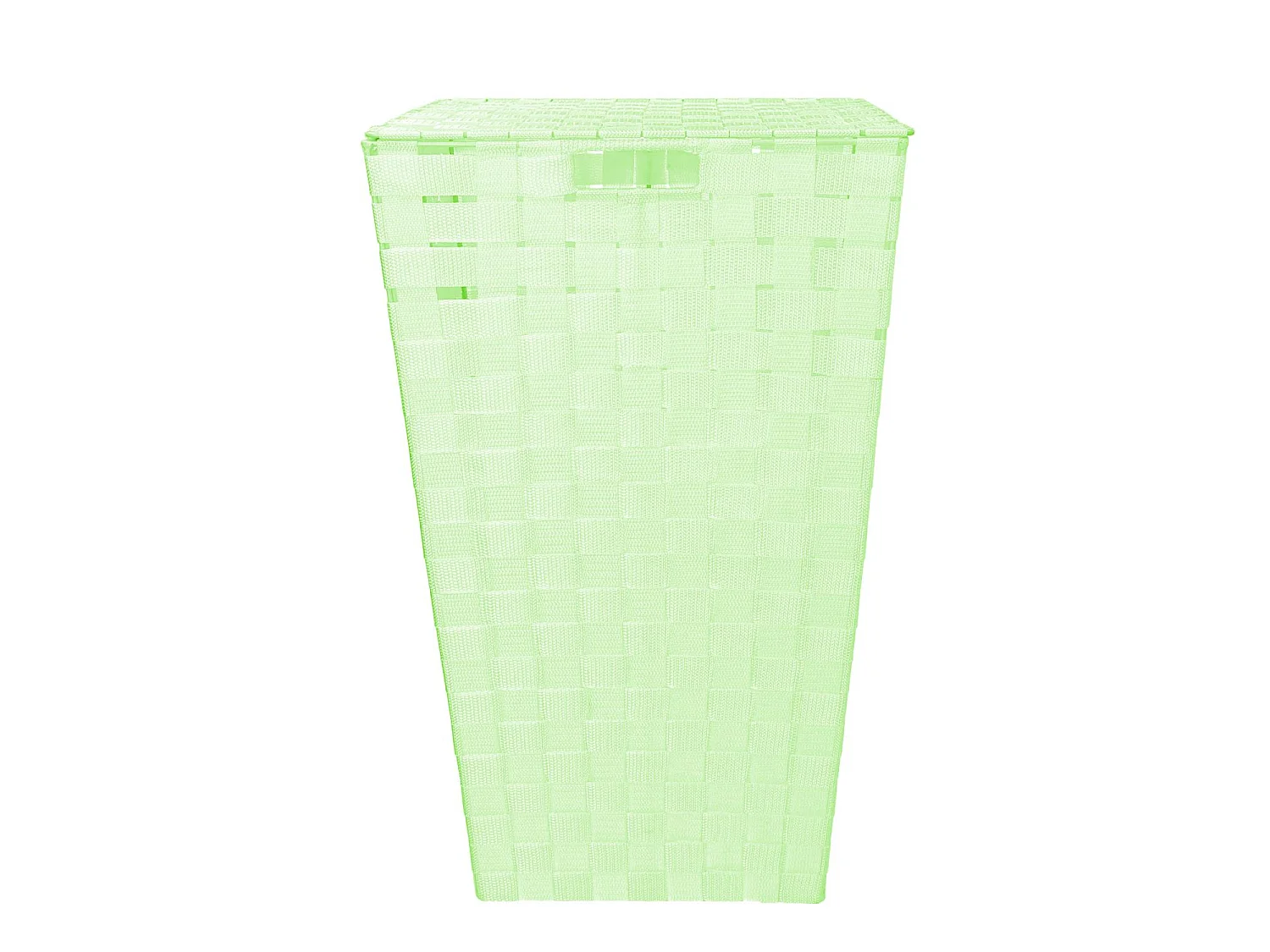 Cestone poliestere verde chiaro rettangolare cm 40x30h53