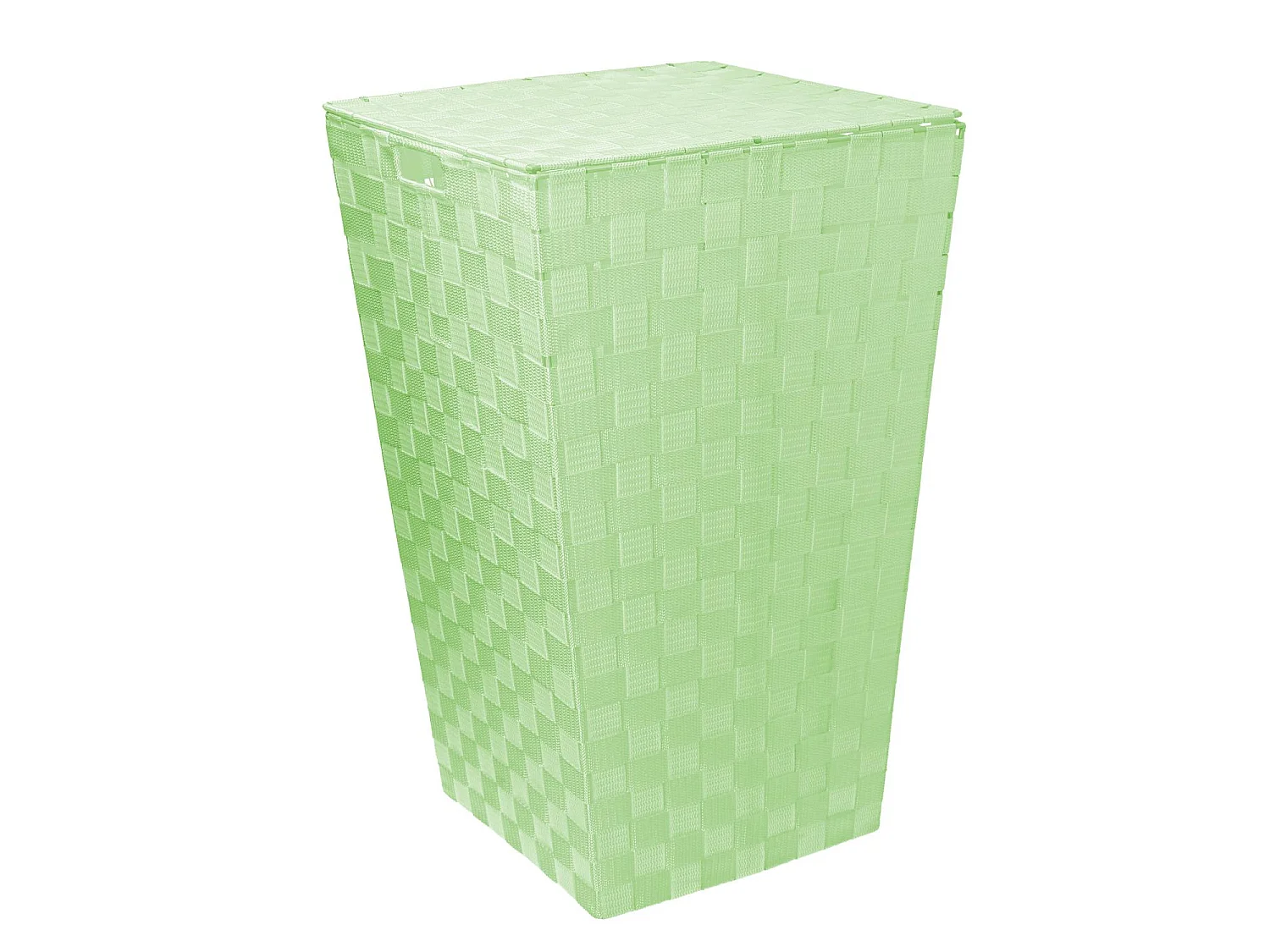 Cestone poliestere verde chiaro rettangolare cm 40x30h53