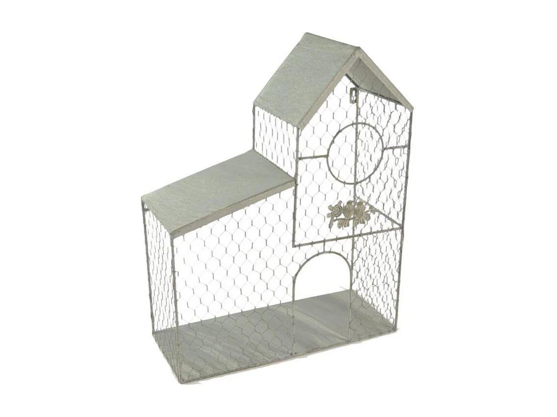 Gabbia casetta gardening grigio cm 40x51x17