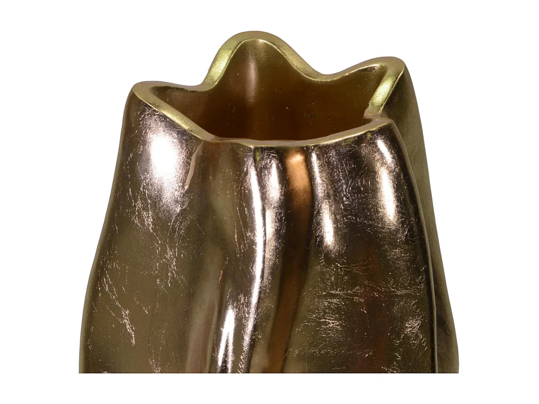 Portavaso resina oro cm ø45h100