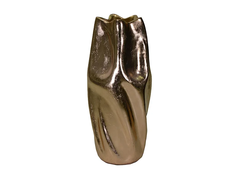 Portavaso resina oro cm ø45h100