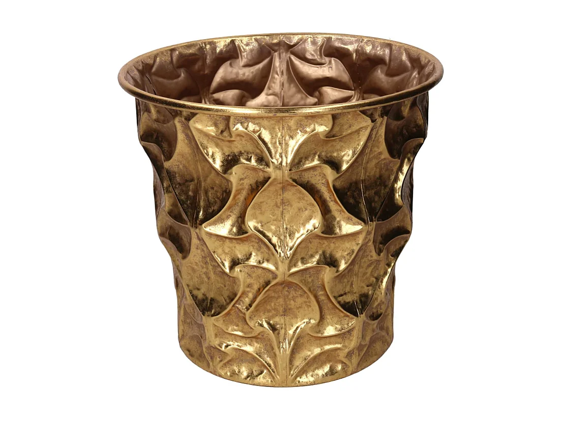 Portavaso metallo 1-2 oro tondo cm ø37h34