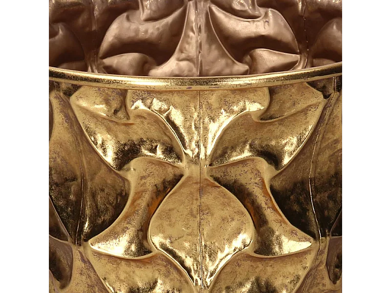 Portavaso metallo 1-2 oro tondo cm ø37h34