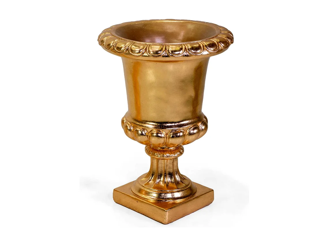 Portavaso resina oro cm ø46,5h63,5