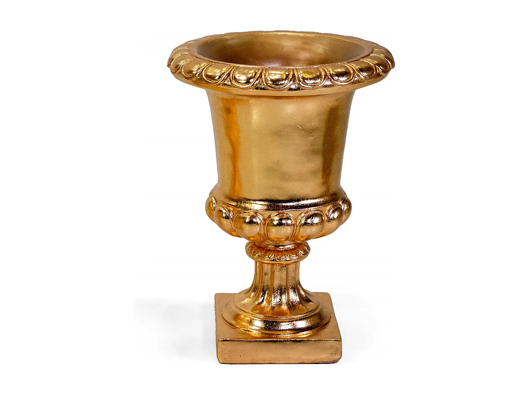 Portavaso resina oro cm ø46,5h63,5