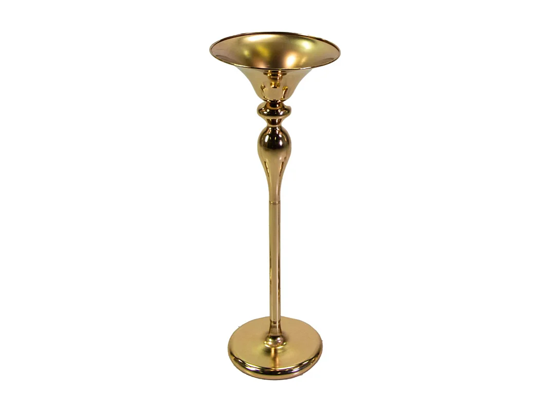 Portavaso metallo oro cm ø26h120