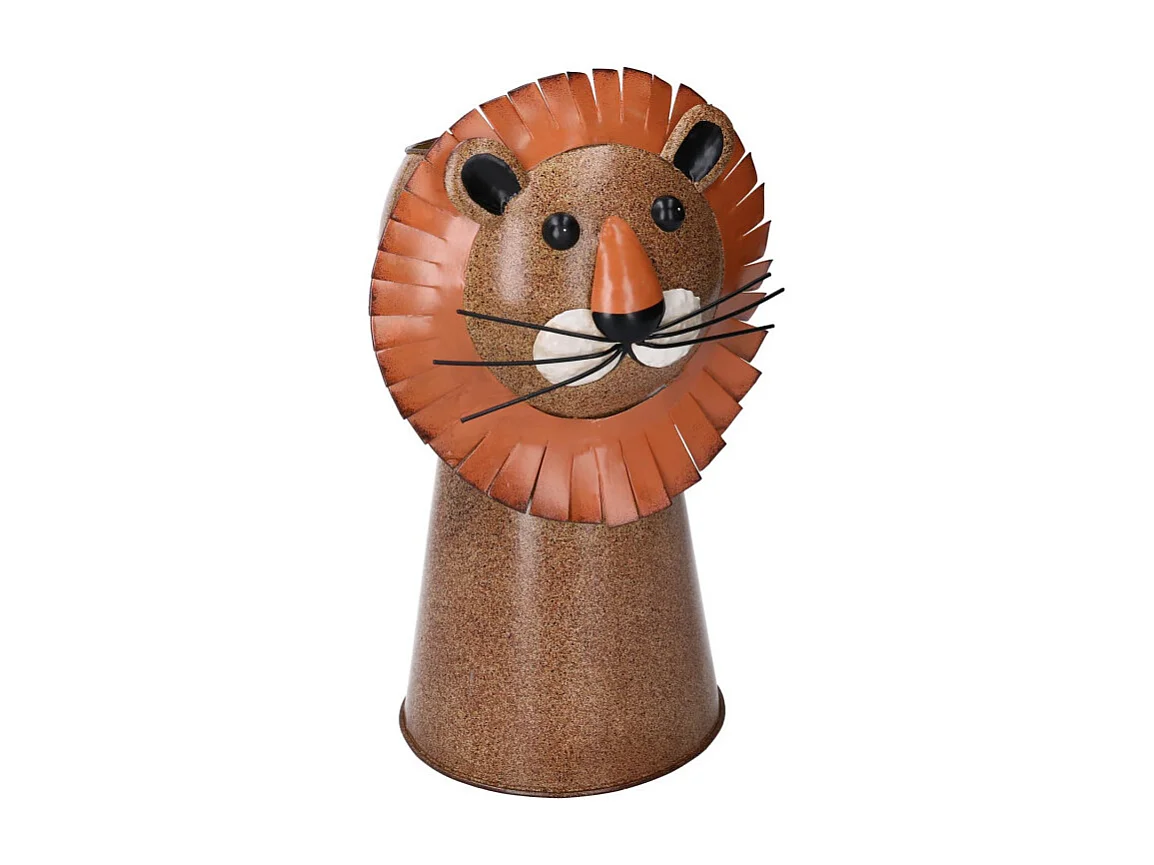 Portavaso latta leone cm ø20h30