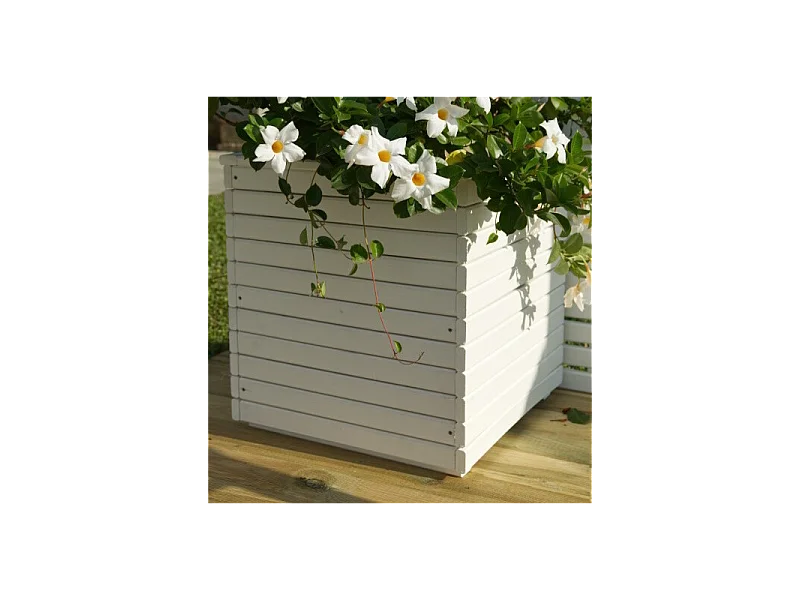 Fioriera Camelia Cm 40X40X40H Bianca Losa