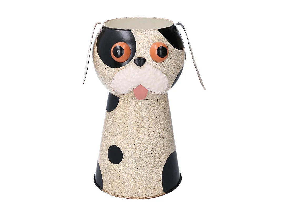 Portavaso latta cane maculato cm ø22h30