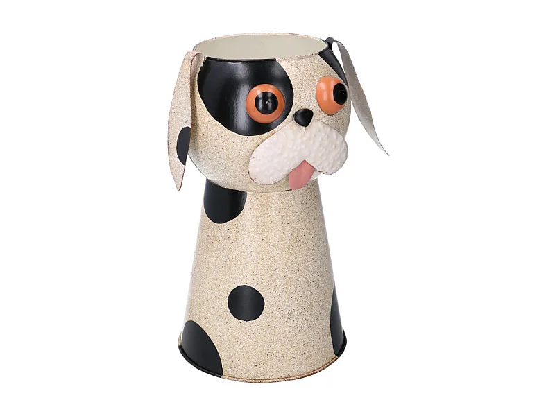 Portavaso latta cane maculato cm ø22h30