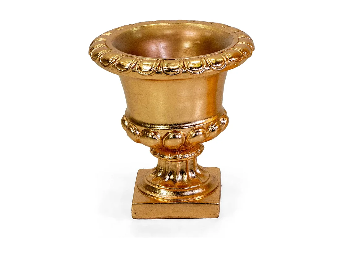 Portavaso resina oro cm ø37h39