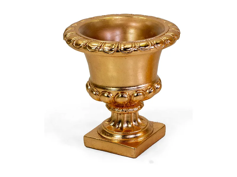 Portavaso resina oro cm ø37h39