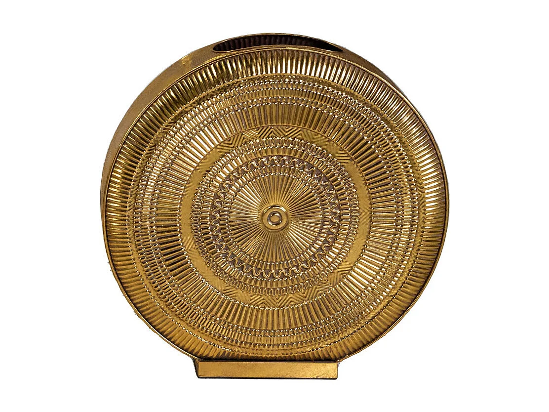 Vaso metallo oro tondo cm 60,5x15h61,5