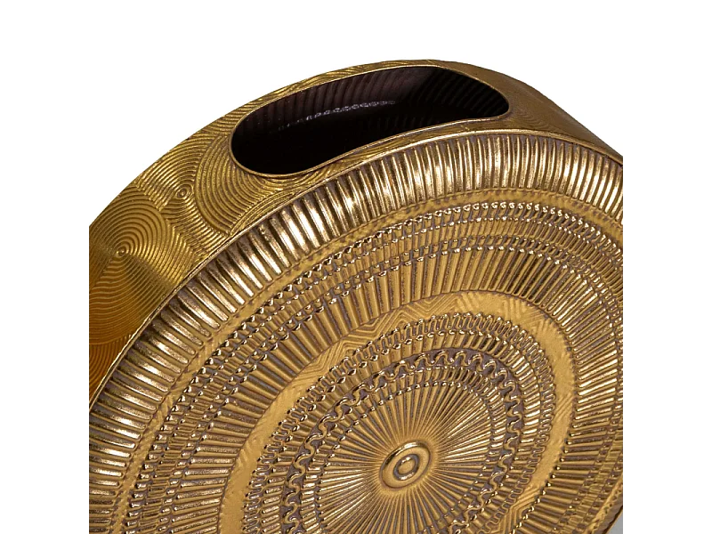 Vaso metallo oro tondo cm 60,5x15h61,5