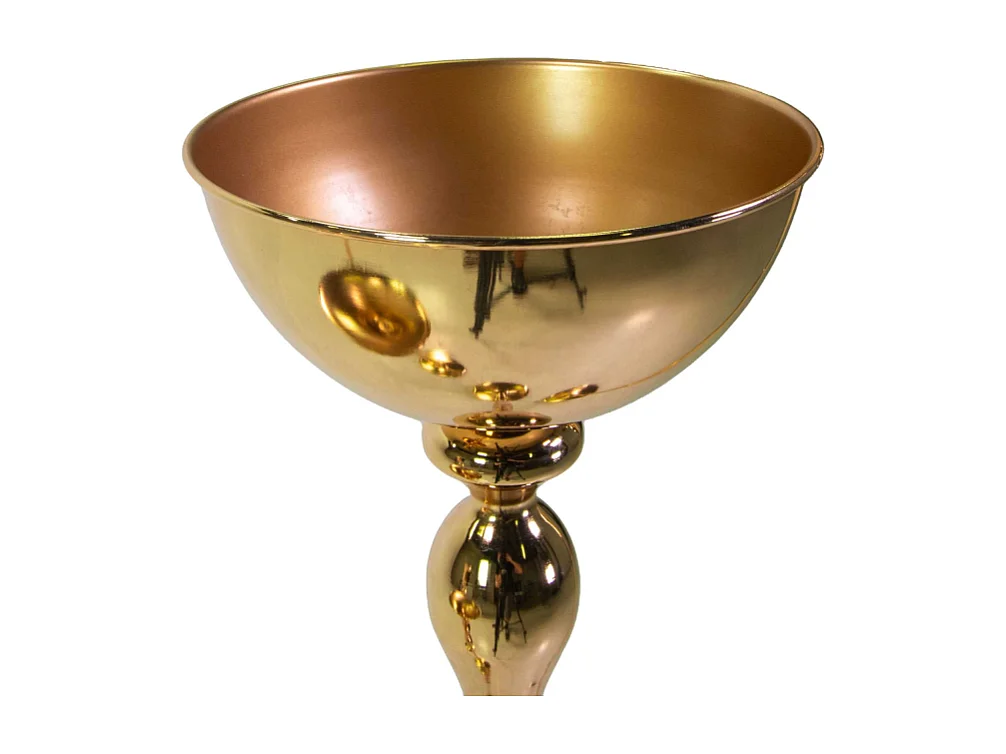 Portavaso metallo oro cm ø26h75