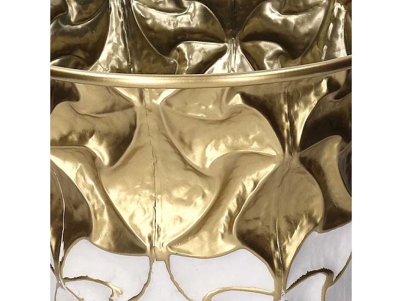 Portavaso metallo 1-2 oro bianco tondo cm ø37h34