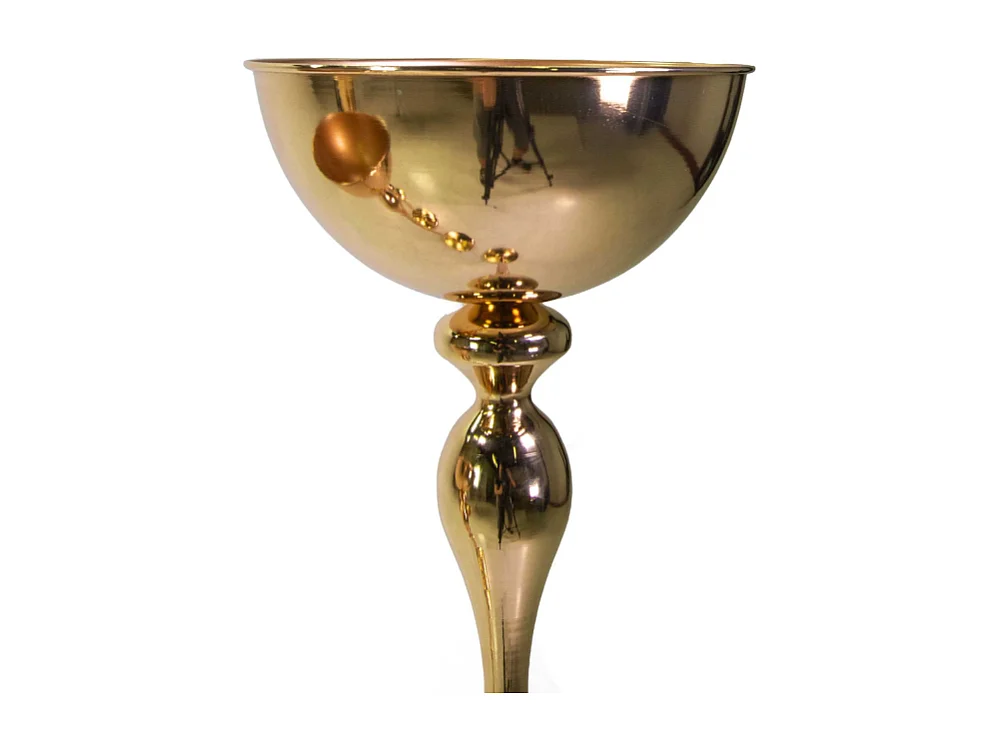 Portavaso metallo oro cm ø26h110