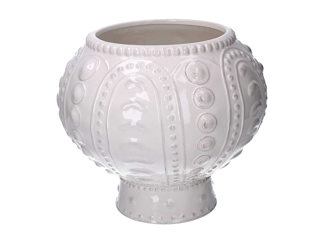 Vaso ceramica bianco cm ø31h27