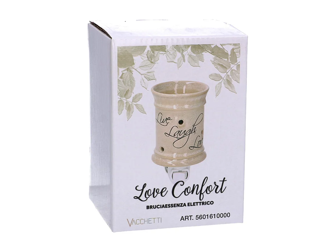 Bruciaessenze plug ceramica cm9,8x7,1h13