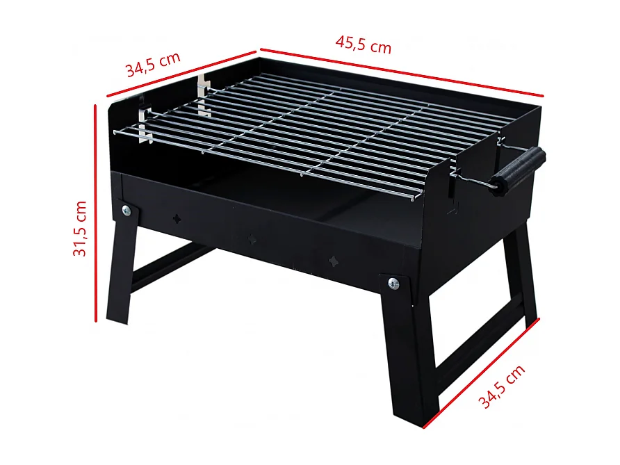 BARBECUE AVENTURE 50,5x34,5x31,5 cm GMR TRADING