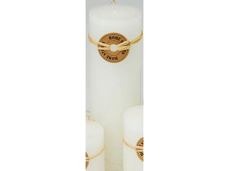CANDELA CILINDRICA PROFUMATA BIANCA 21 CM