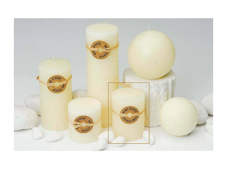 CANDELA CILINDRICA PROFUMATA AVORIO 9 CM