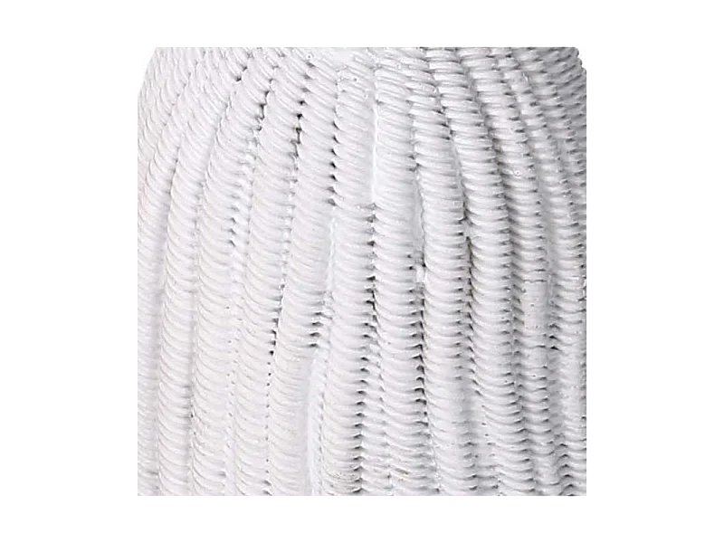 Portacandele resina nappina bianco cm ø14h25,6