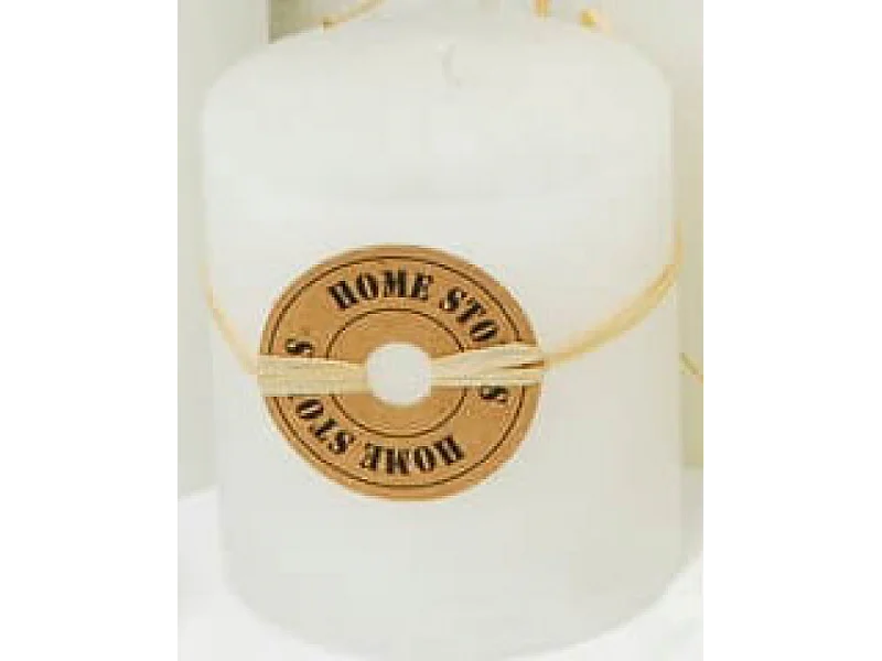 CANDELA CILINDRICA PROFUMATA BIANCA 7 CM