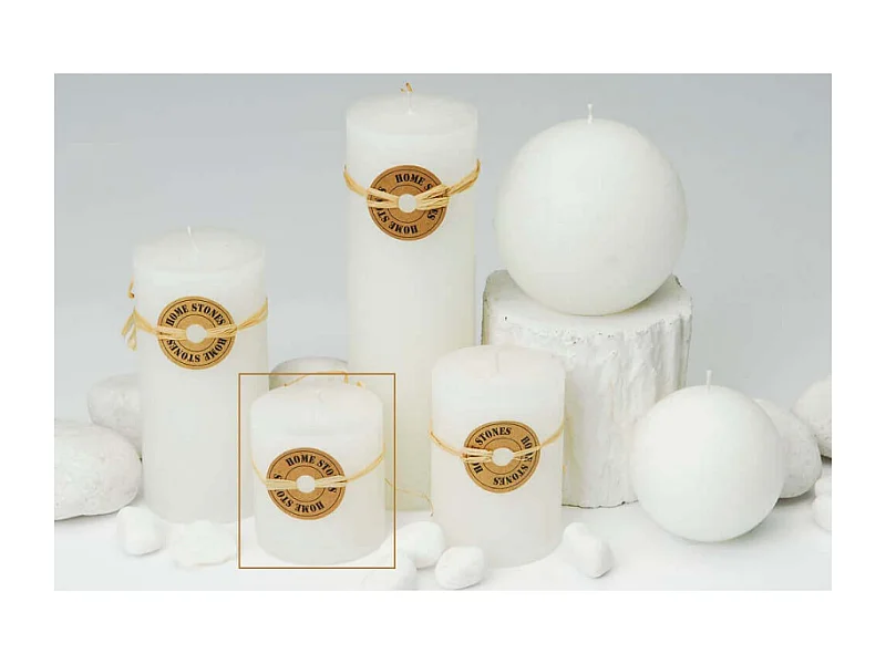 CANDELA CILINDRICA PROFUMATA BIANCA 7 CM