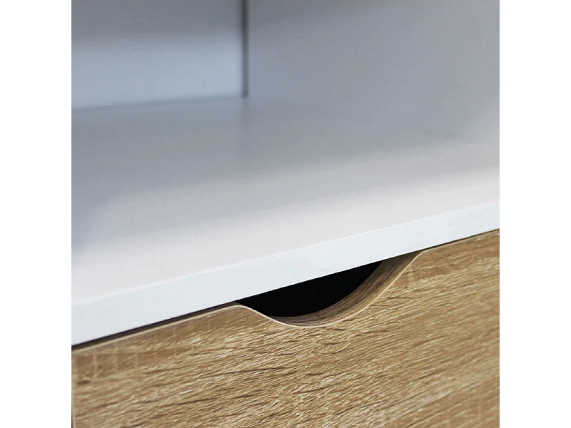 TV-Lowboard aus Holz mit Schubladen und Regalfächern Brody
