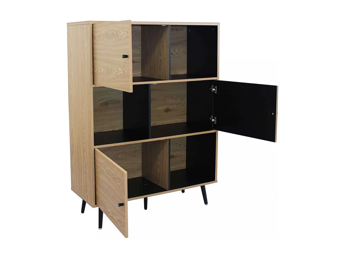 Modernes Sideboard mit 3 Türen und Regalböden Elwood
