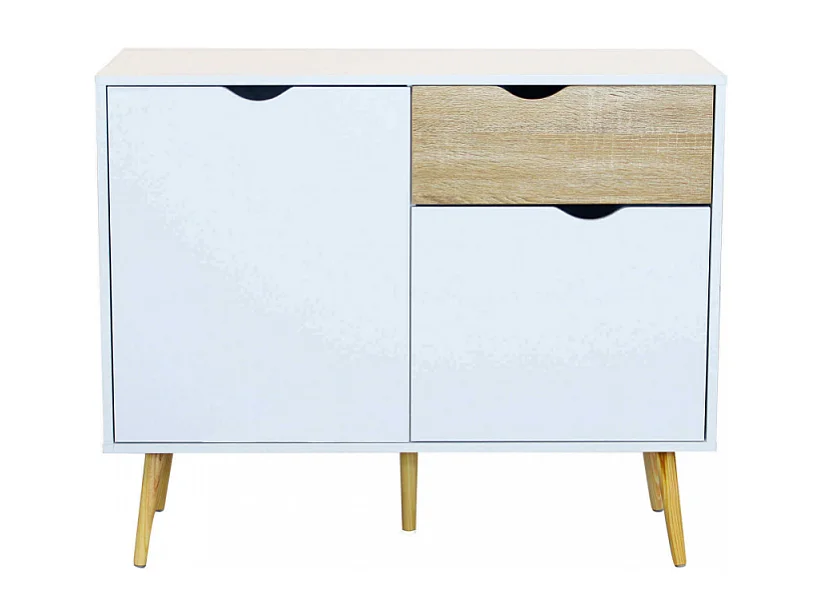 Modernes Sideboard aus Holz mit Tür und Schubladen Theodore