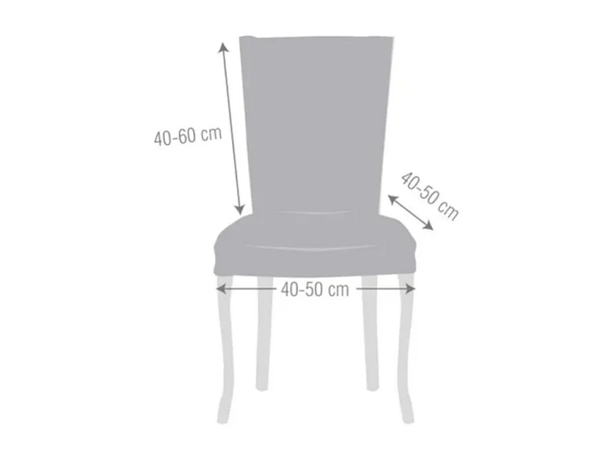 Coprisedia Jaz grigio CONFEZIONE DA 2 PEZZI